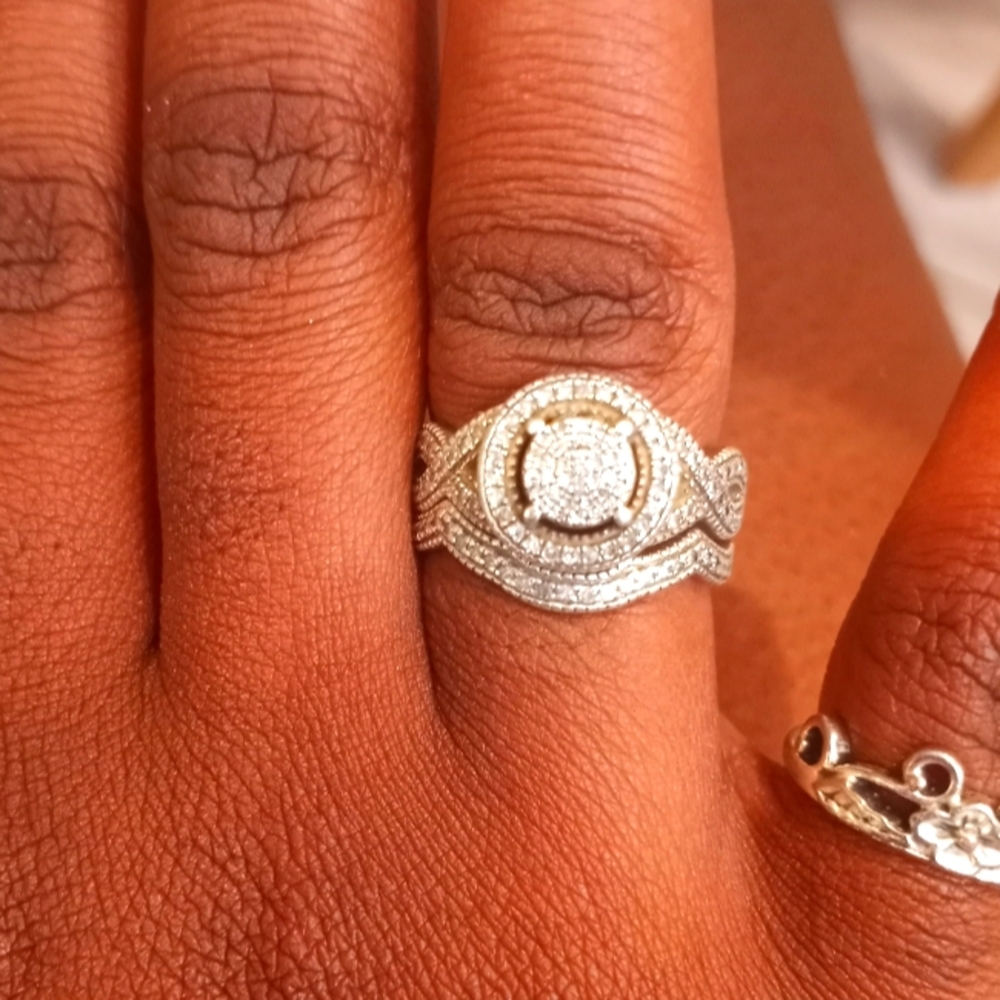 2 piece 10k Engagement Ring